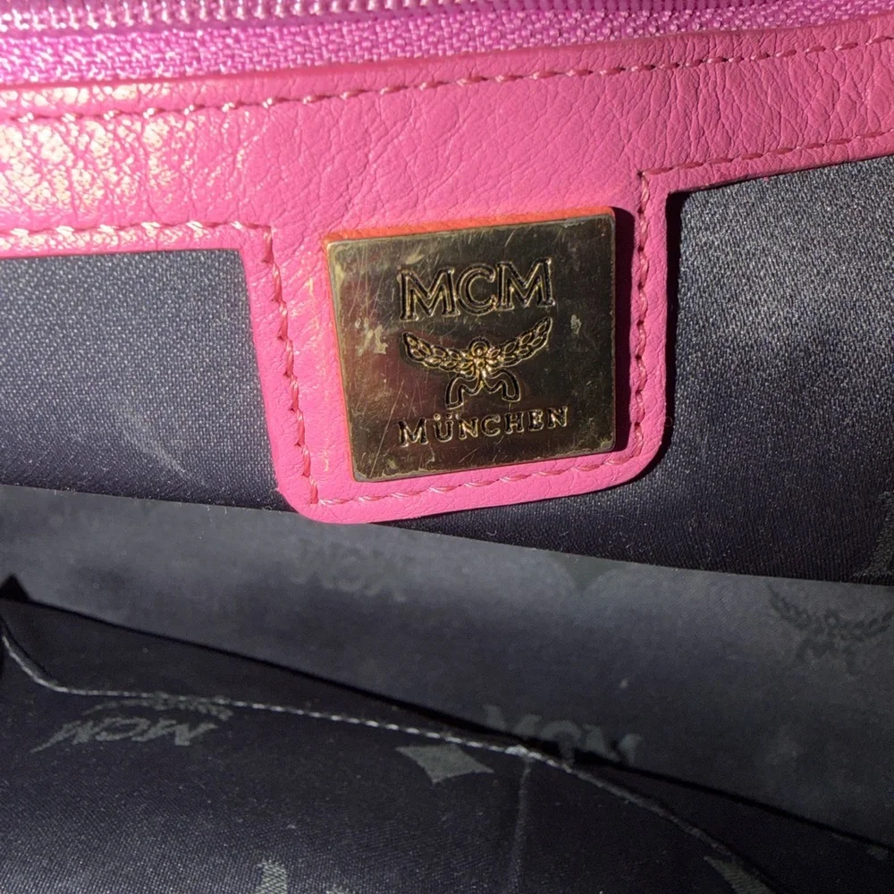 MCM Pink Visteris Backpack 12” - Picture 13 of 16